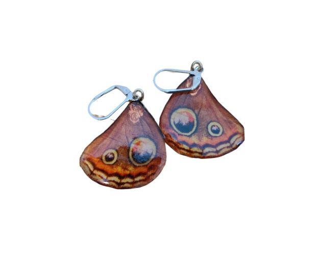 Resin coated Fairy wing earrings