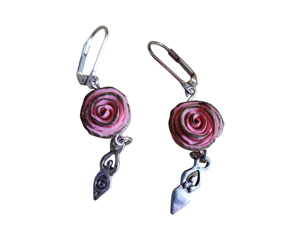 Rose Goddess Earrings